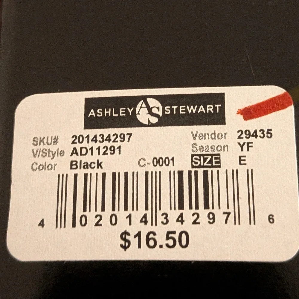 Ashley Stewart Black Silver Metallic Diamond Grid Footed Tights‎ Plus Size E 3X
